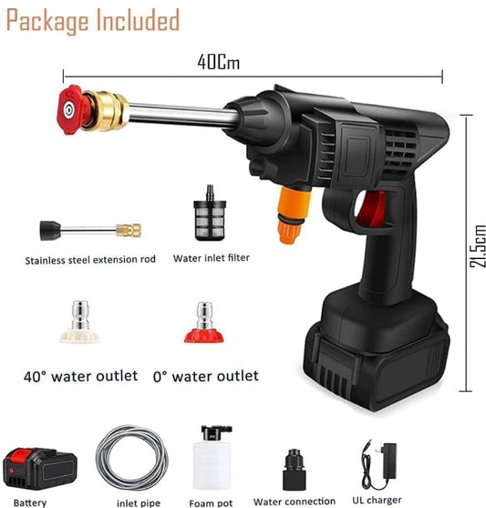 High-Pressure Car Wash Gun – Adjustable Jet Spray Nozzle for Deep Cleaning Cars, Bikes & Outdoor Surfaces
