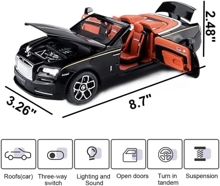 Luxury Die-Cast Convertible Executive Car Toy – Premium Metal Model