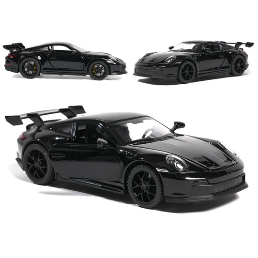 Die-Cast Super Sports Car Toy – Metal Model with Rear Spoiler