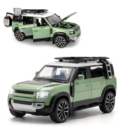 Die-Cast Off-Road SUV Toy Car – Metal Model with Opening Doors & Hood