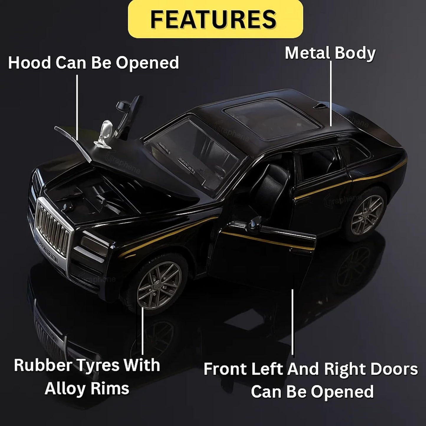 Luxury Die-Cast Executive Sedan Toy – Premium Metal Model